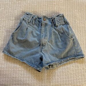 Kancan Denim Paperbag Shorts